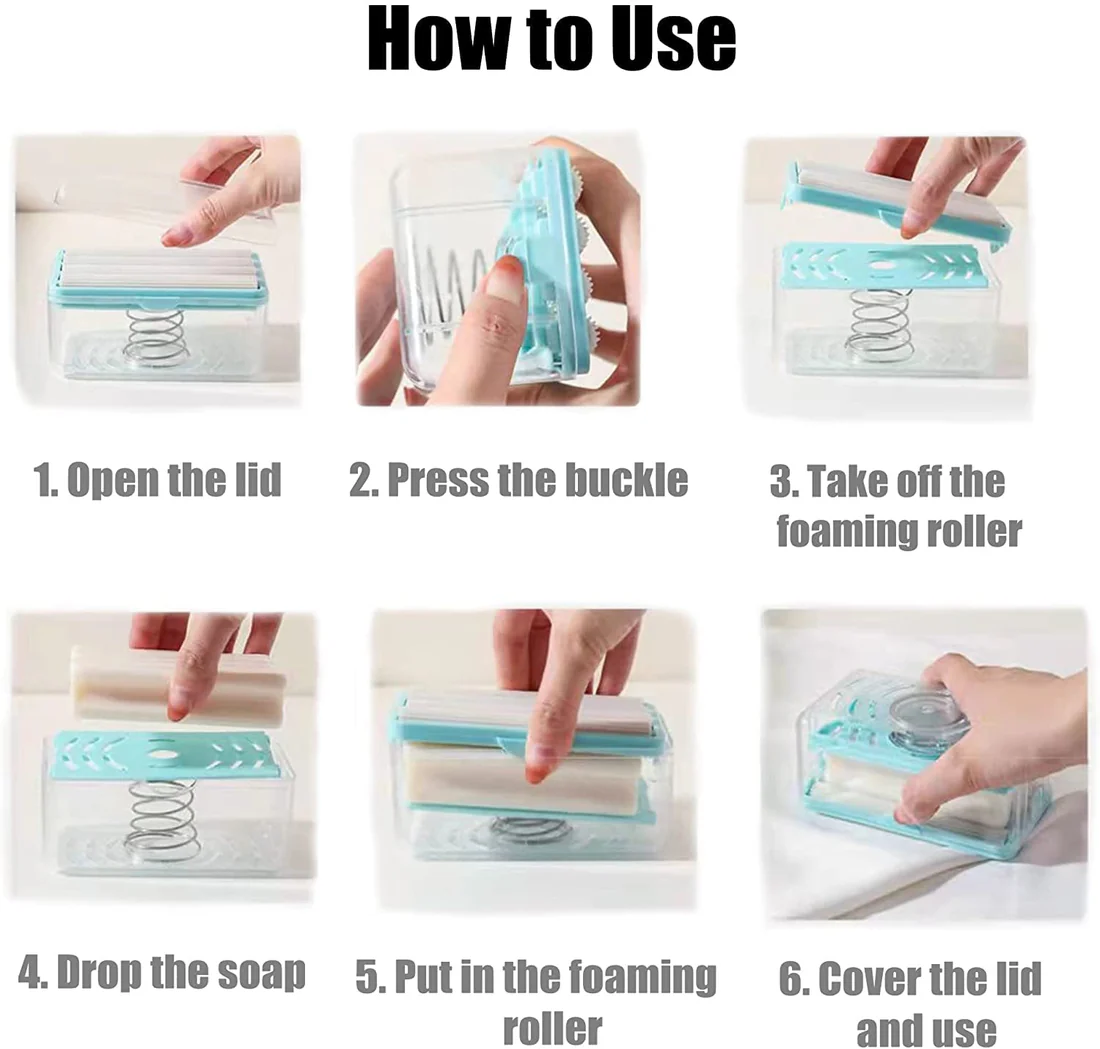 2 in 1 PORTABLE SOAP ROLLER DISH SOAP DISPENSER