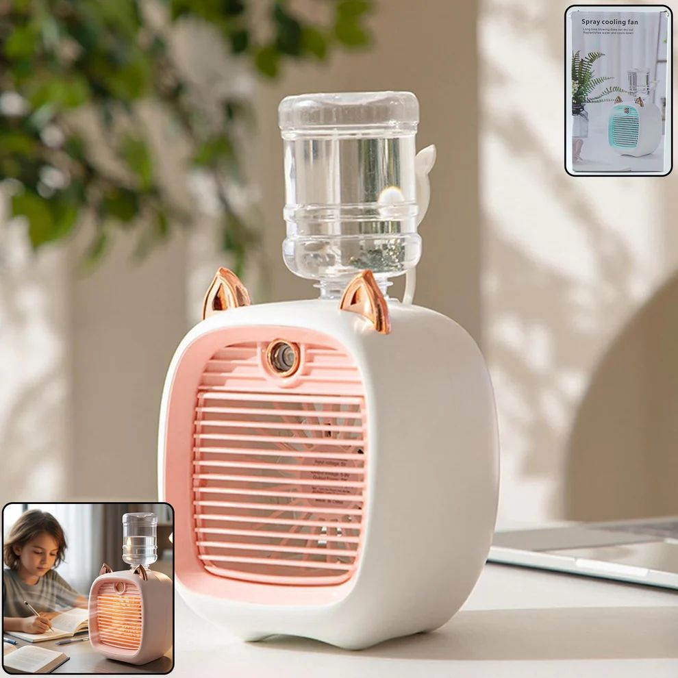 Portable Mini Air Cooler Fan with Spray...