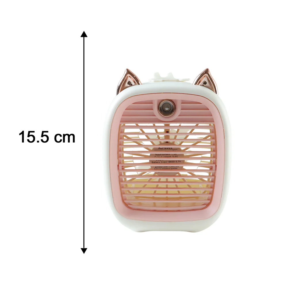 Portable Mini Air Cooler Fan with Spray Mist Function (1 Pc)
