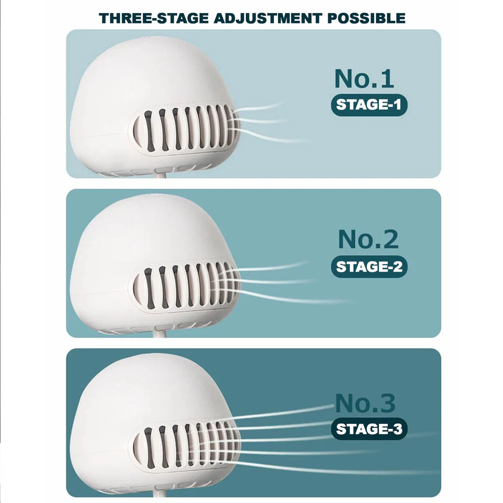 Rechargeable Handheld Mini Projector Fan (1 Pc)