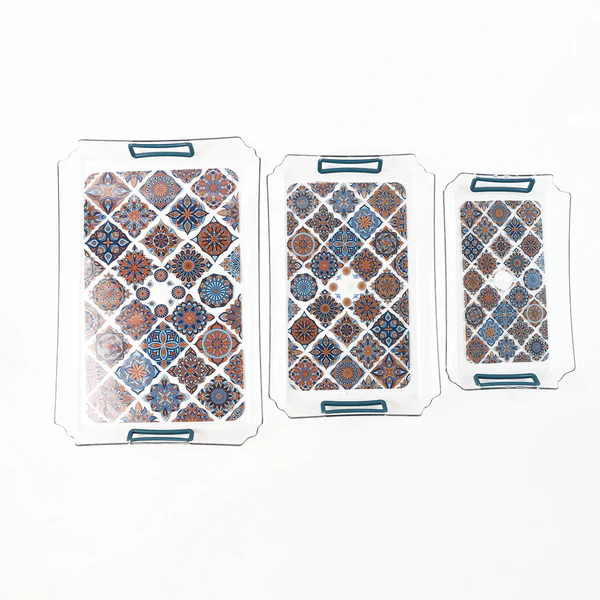 Supermom 3-Piece Multipurpose Serving Tray - (3 Pc / Set)