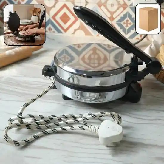 Electric Roti Maker with Stainless Steel...