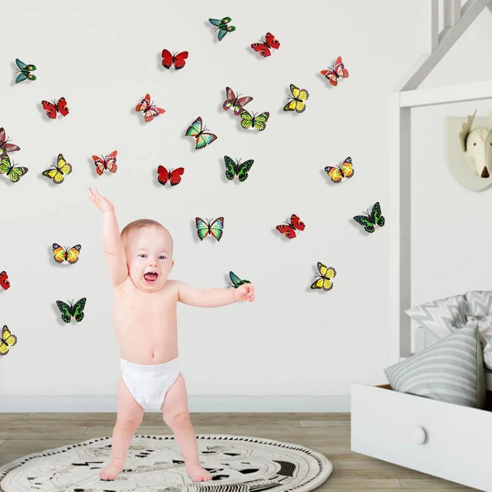 The Butterfly 3D Night Lamp Comes with 3D Illusion Design Suitable for Drawing Room, Lobby