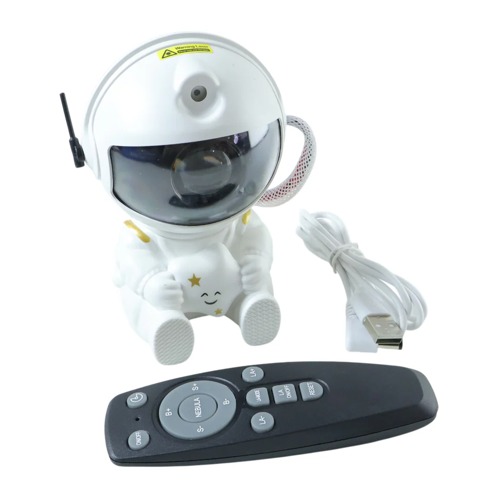 Astronaut Galaxy Star Projector Night Light with Remote Control (1 Pc)
