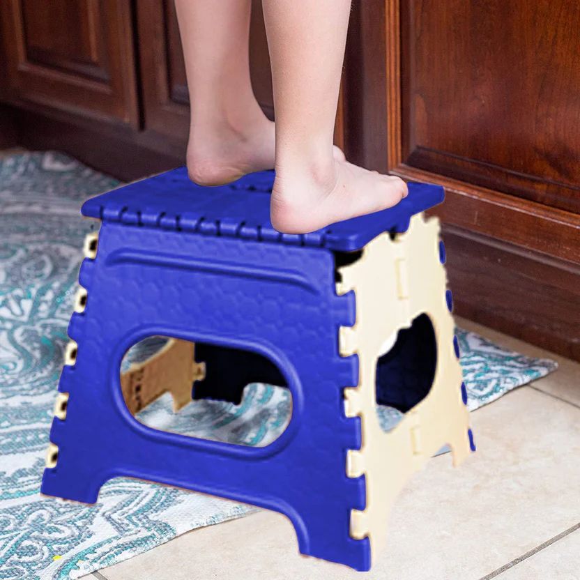 12 Inch Plastic Folding Step Stool for K...