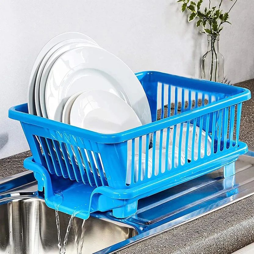 Plastic Sink Dish Drainer Drying Rack (W...
