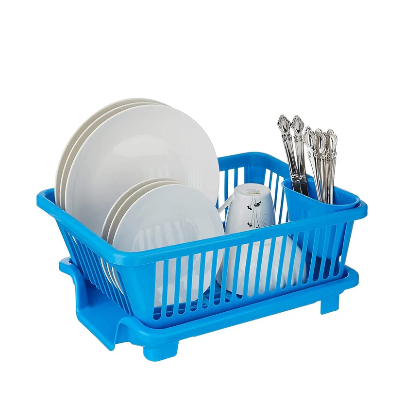Plastic Sink Dish Drainer Drying Rack (With Brown Box)