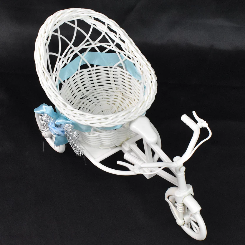 Silver-Plated Kamdhenu Cow & Tulsi Plant Pair – Pooja & Home Décor