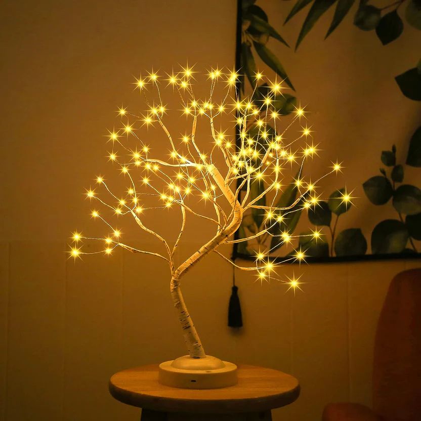 108 LED Birch Fairy Lamp – 8 Modes, USB/...