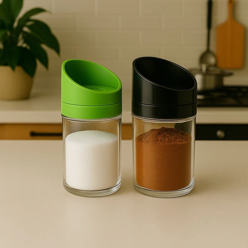 Apex Slant-Lid Kitchen Storage Jar Set (...
