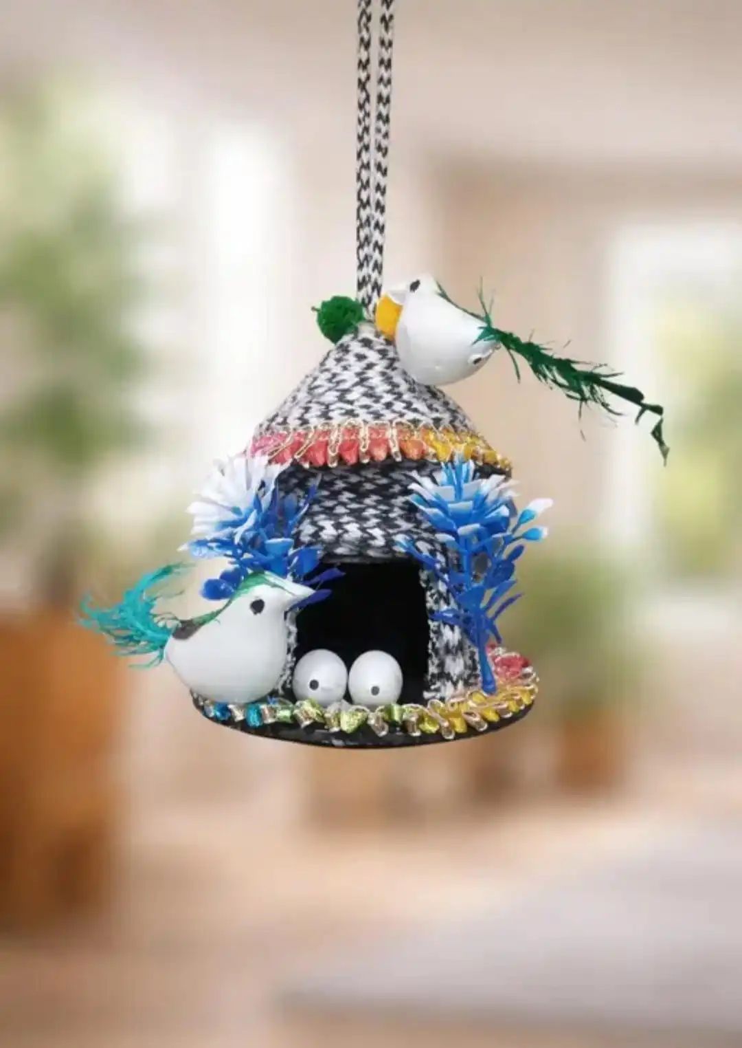 Handcrafted Hanging Bird House Décor | C...