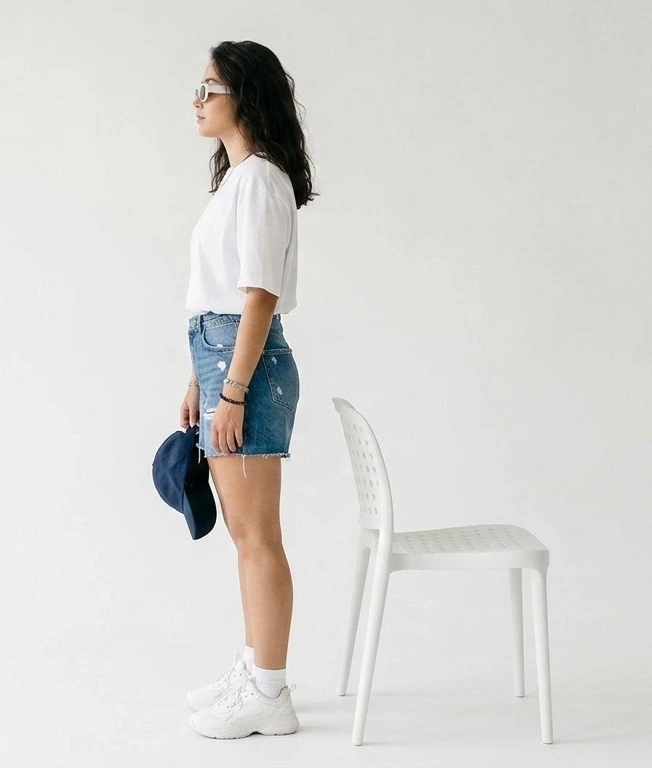 Oversized Drop Shoulder Cotton Lycra T-Shirt for Women