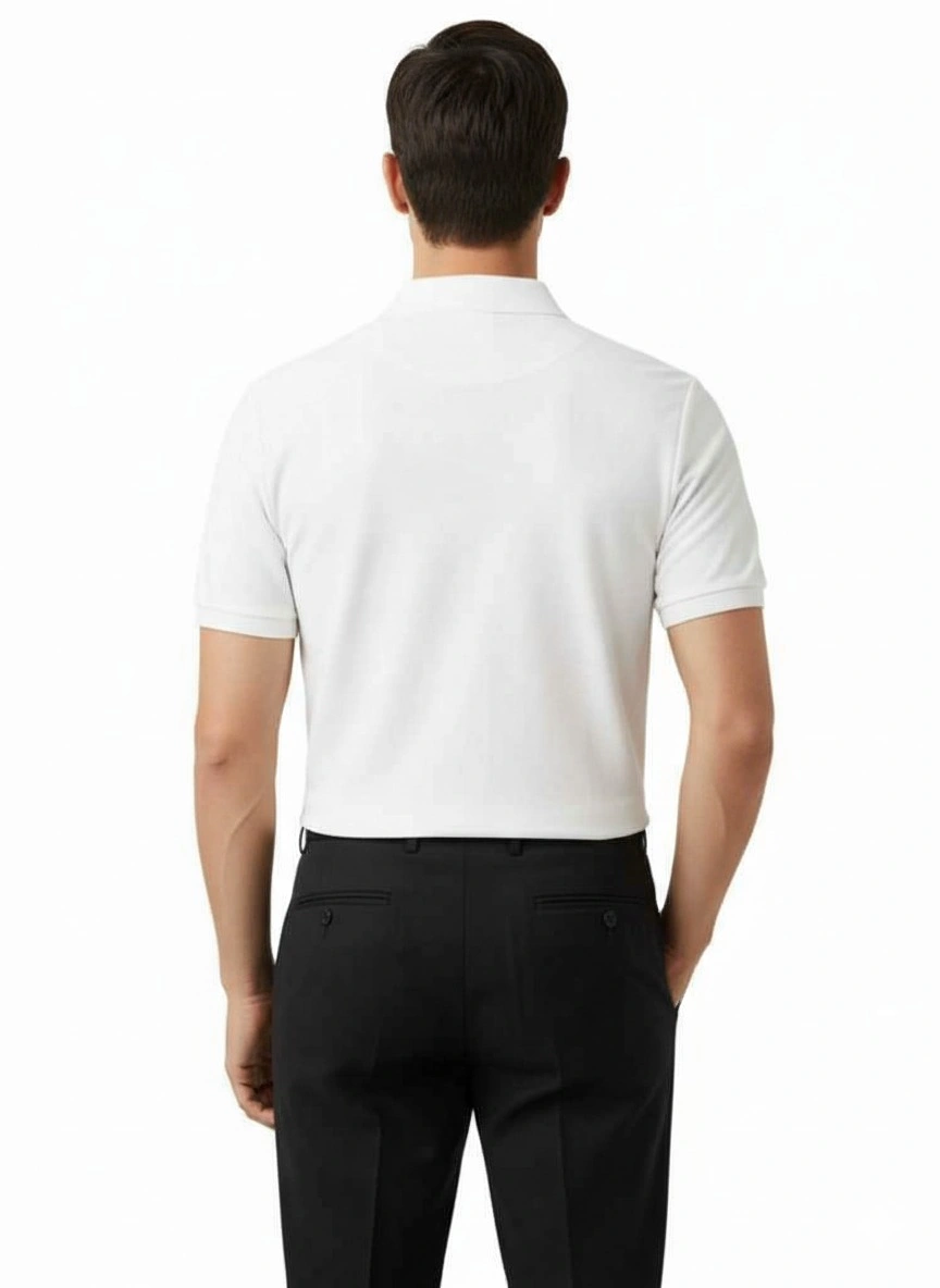 Men’s Regular Fit Zip Polo T-Shirt