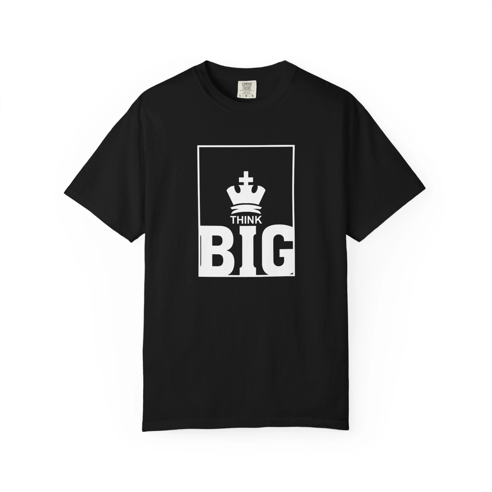 Think Big Oversized White Graphic T-Shirt for Men