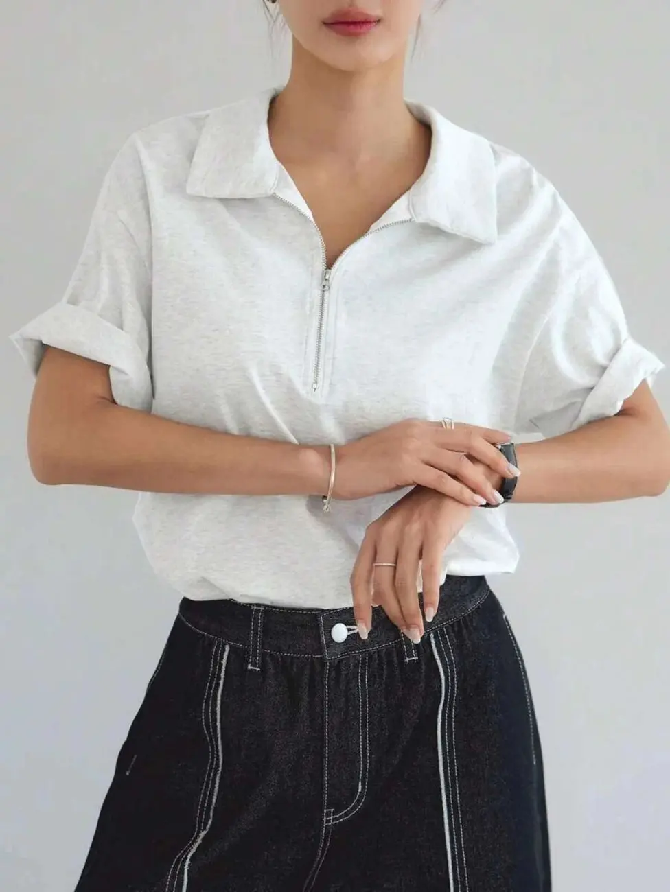 Women’s Half-Zip Polo T-Shirt