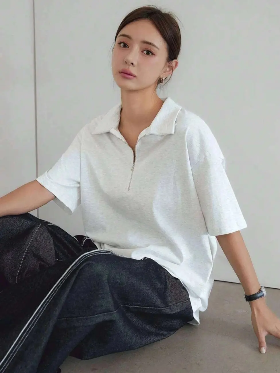 Women’s Half-Zip Polo T-Shirt