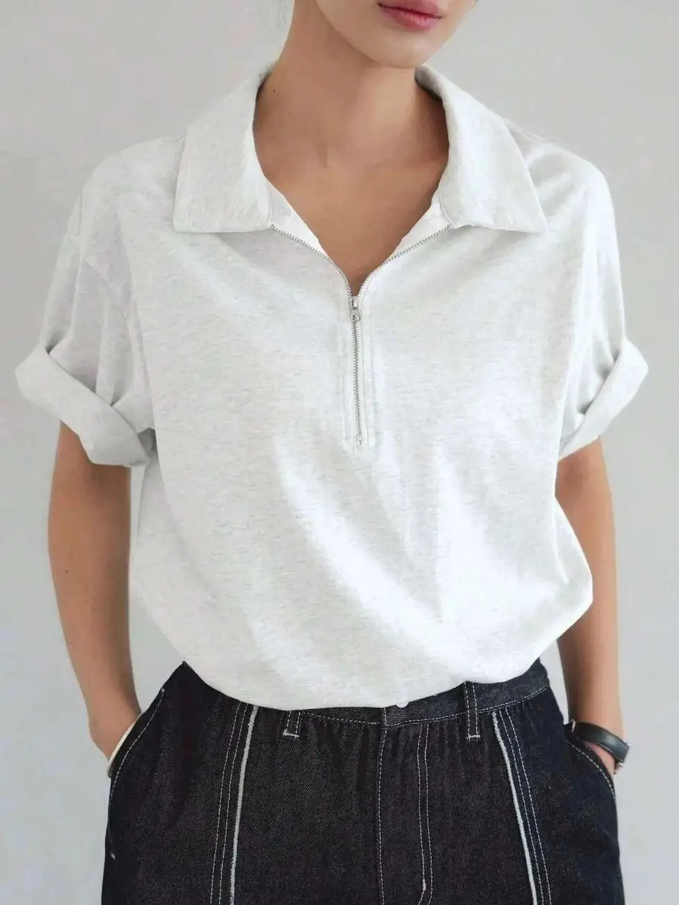 Women’s Half-Zip Polo T-Shirt