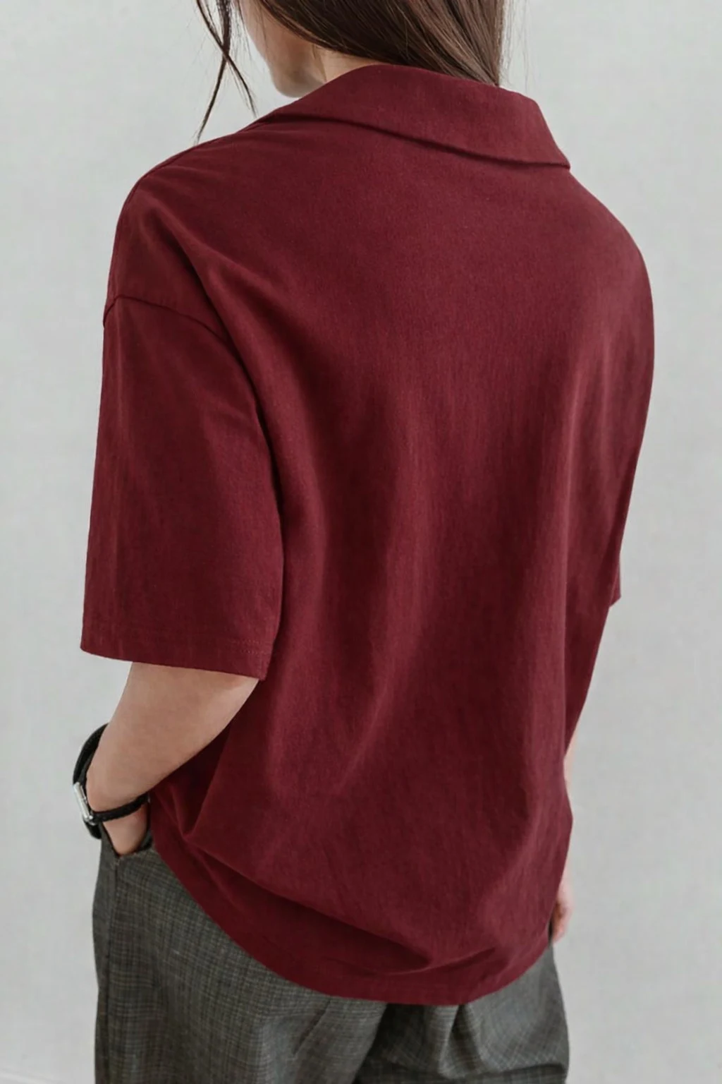 Women’s Half-Zip Polo T-Shirt