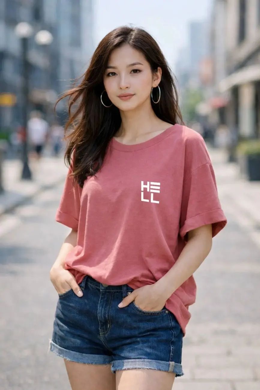 Women’s Oversized Casual T-Shirt – Soft...