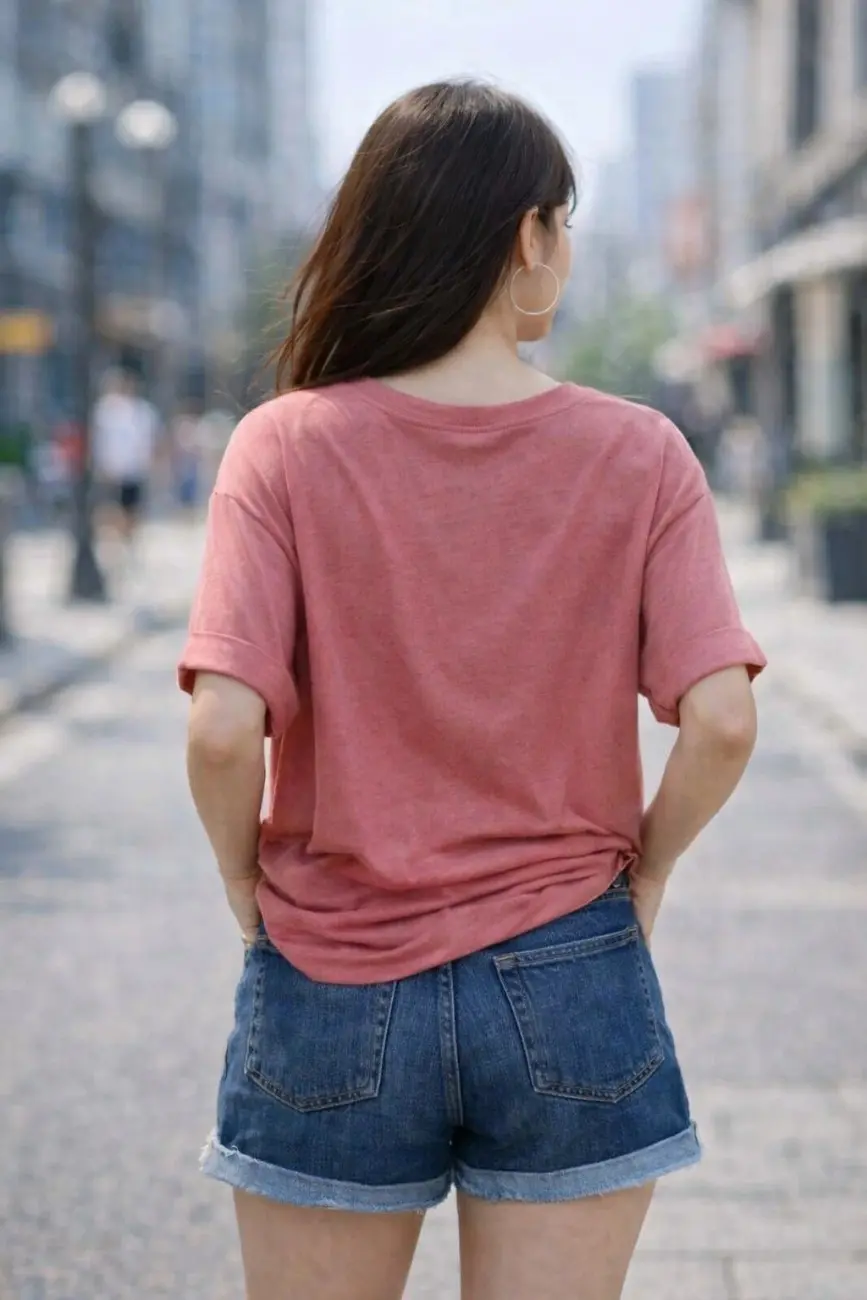 Women’s Oversized Casual T-Shirt – Soft Cotton Loose Fit Tee for Everyday Wear