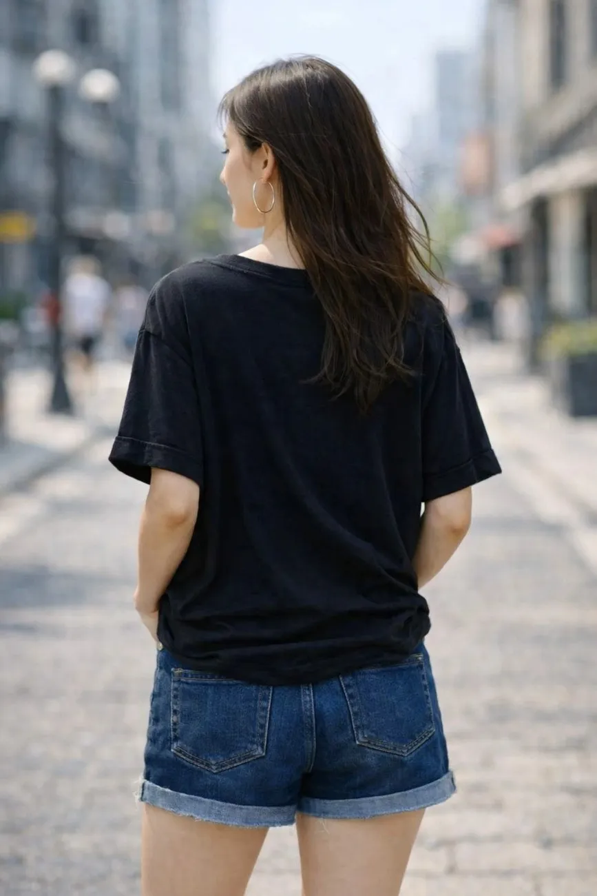 Women’s Oversized Casual T-Shirt – Soft Cotton Loose Fit Tee for Everyday Wear