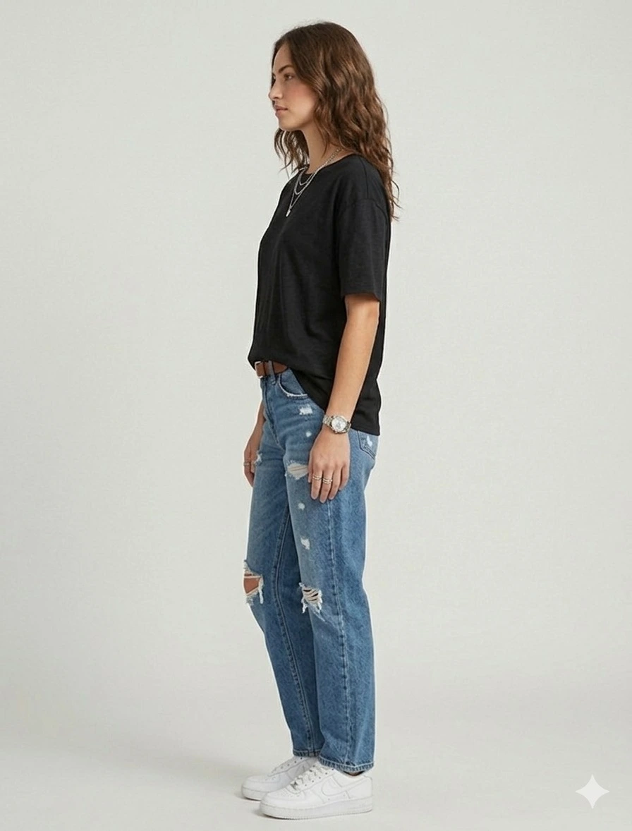 Life Is Colorful Women’s Oversized T-Shirt | Feather Graphic Casual Tee