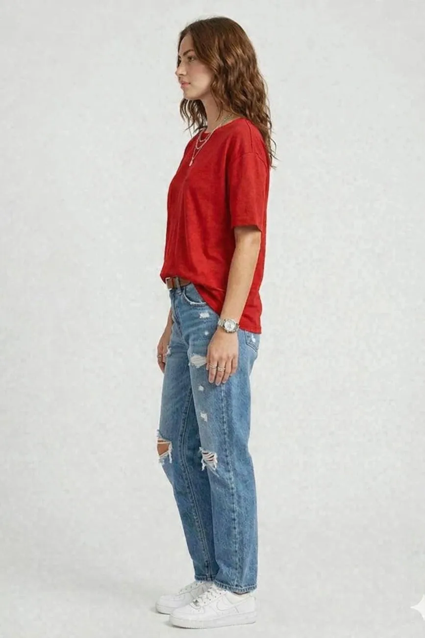 Life Is Colorful Women’s Oversized T-Shirt | Feather Graphic Casual Tee