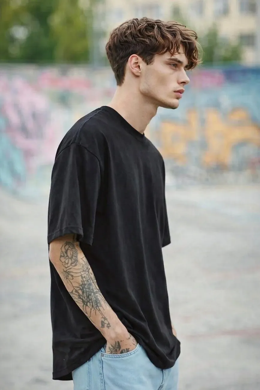 Men's Batman Oversized Graphic T-Shirt | Casual Cotton Tee