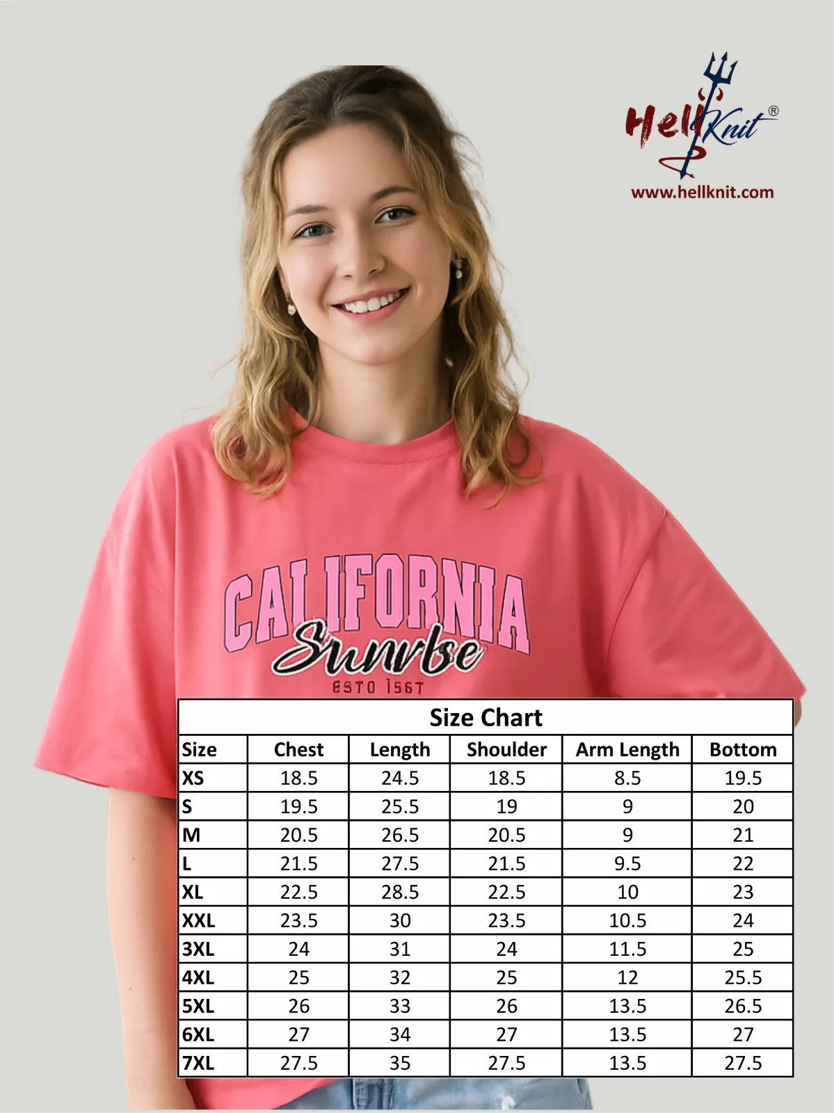 California Sunrise Oversized T-Shirt for Women | Casual Graphic Cotton Tee