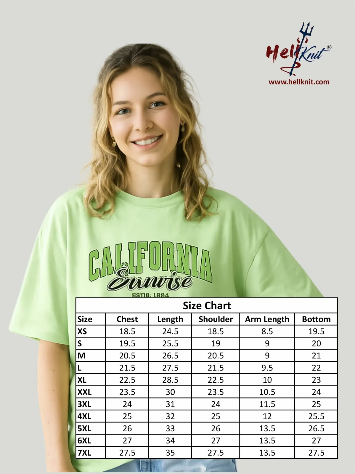 California Sunrise Oversized T-Shirt for Women | Casual Graphic Cotton Tee