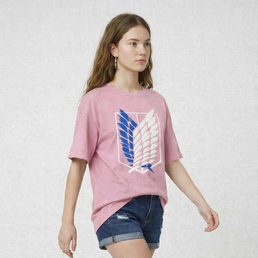 Women’s Oversized T-Shirt | Attack Wings Printed Casual Tee