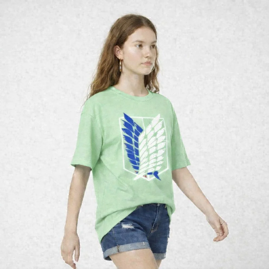 Women’s Oversized T-Shirt | Attack Wings Printed Casual Tee