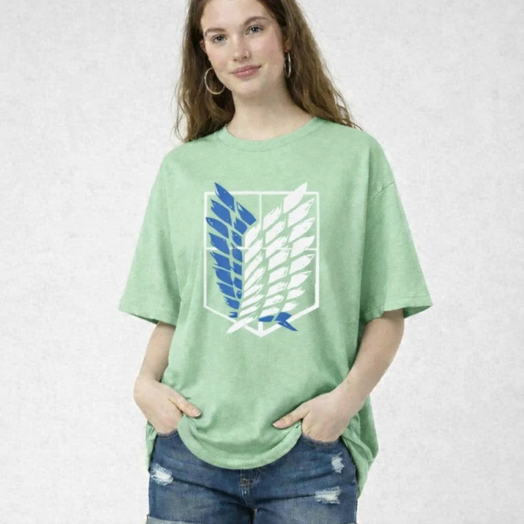 Women’s Oversized T-Shirt | Attack Wings Printed Casual Tee