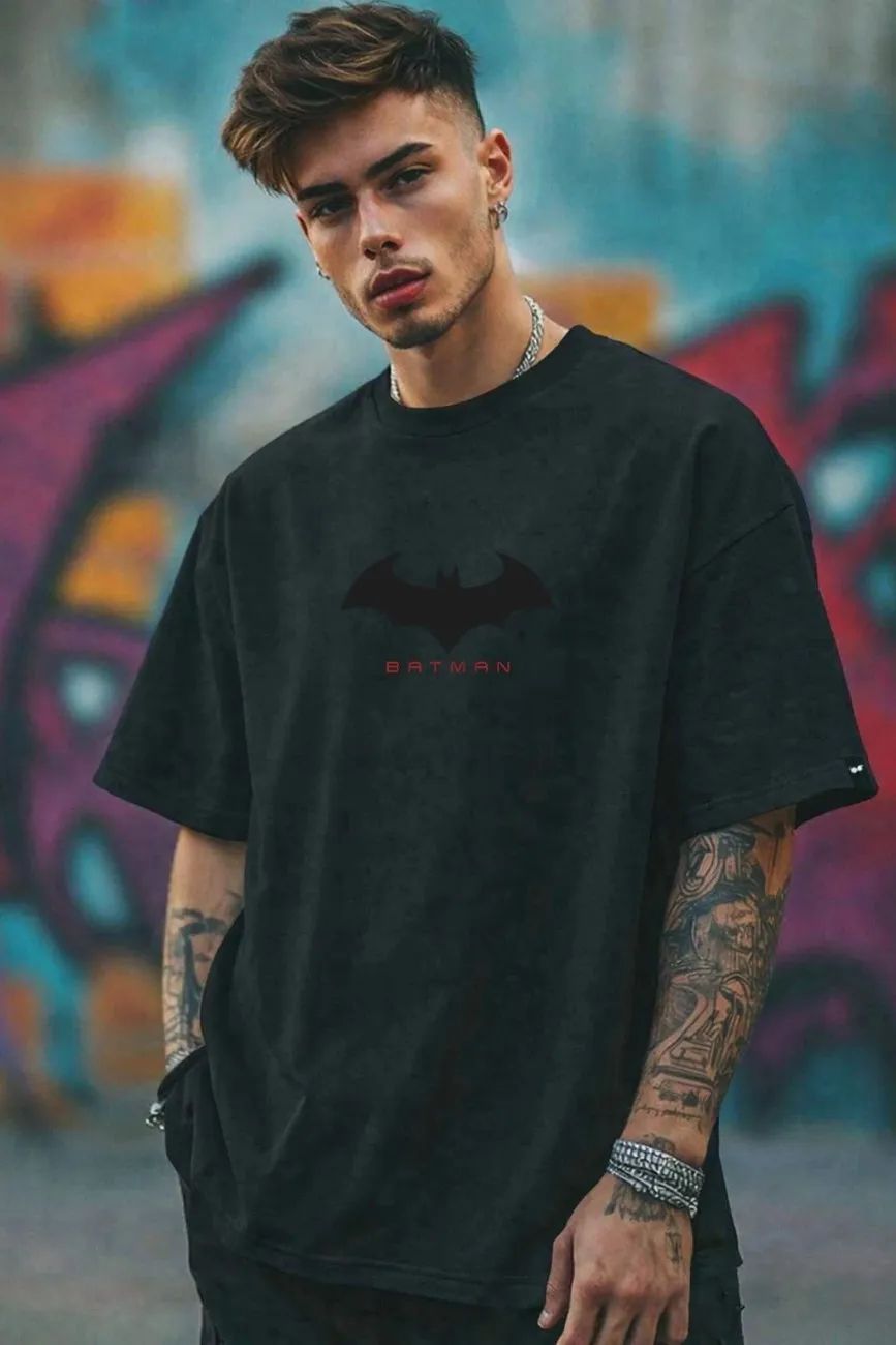 Men’s Batman Oversized T-Shirt | Premium...
