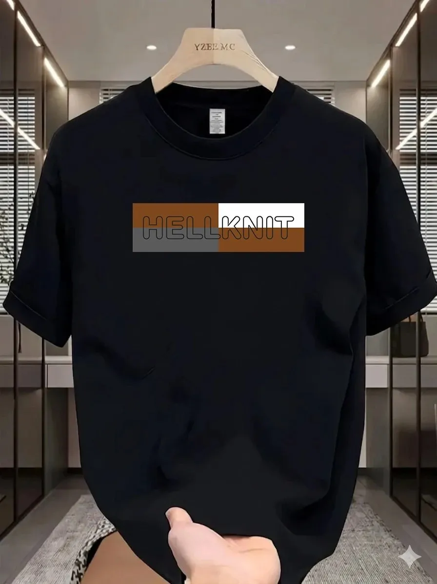 Men's Graphic Printed Cotton T-Shirt | Casual Round Neck Half Sleeve Regular Fit Tee
