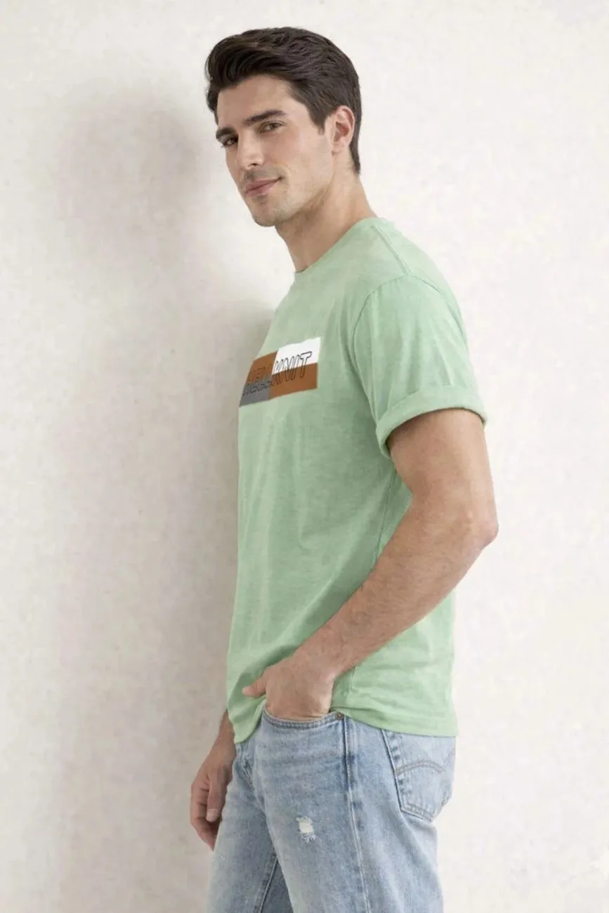 Men's Graphic Printed Cotton T-Shirt | Casual Round Neck Half Sleeve Regular Fit Tee
