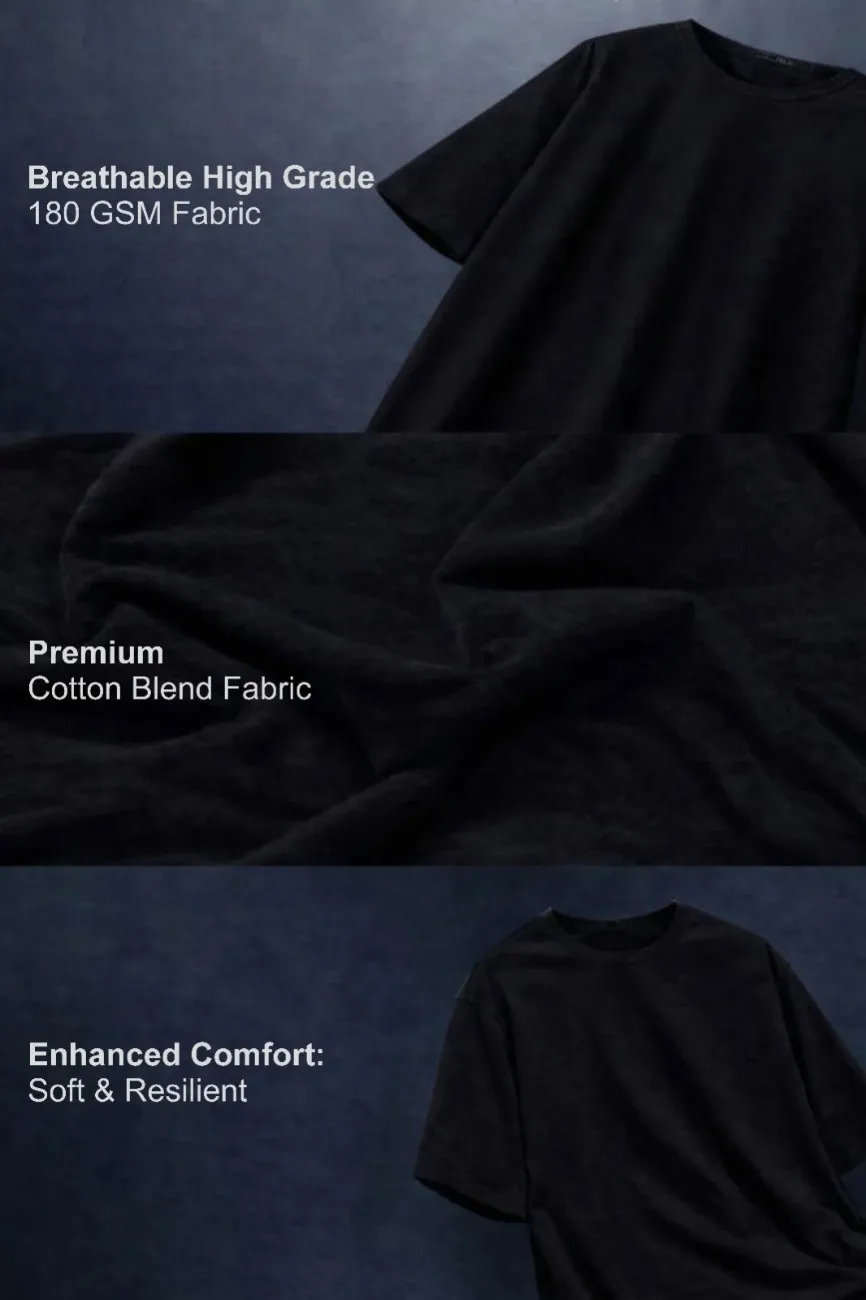 Men's Graphic Printed Cotton T-Shirt | World Wide Print Round Neck Half Sleeve Casual Tee