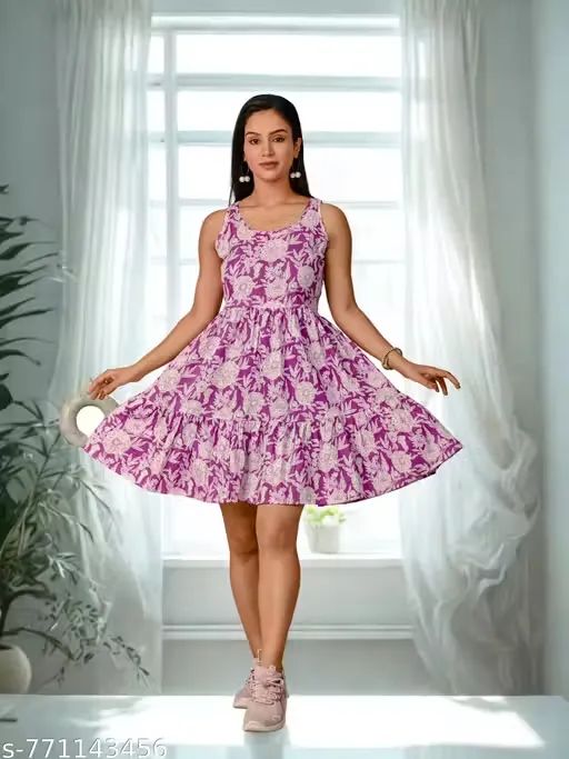 Sleeveless Purple Maxi Dress for Women |...