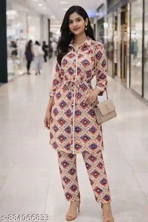 Effortlessly Elegant Printed Cotton Co-o...