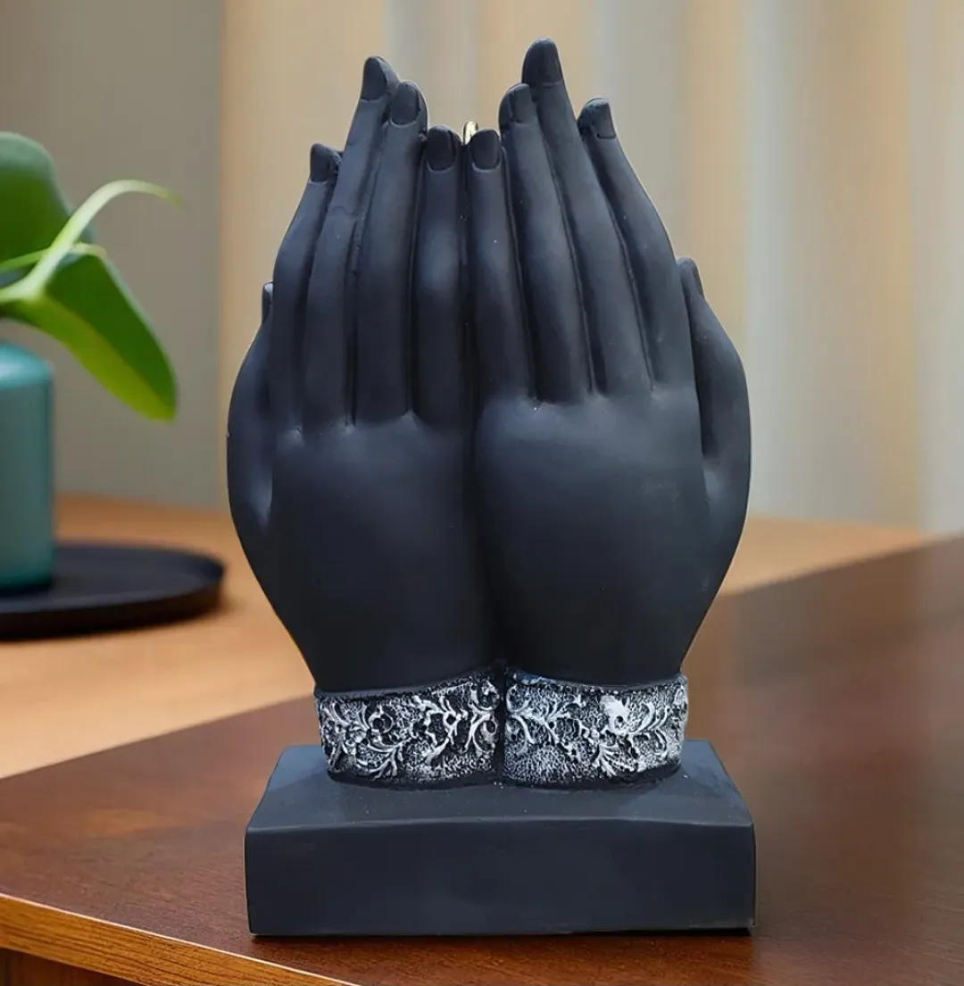 Meditating Buddha Hands Statue – Premium Resin Home Décor