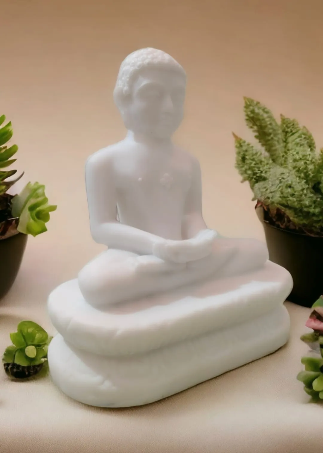 Lord Mahavir Statue for Home Temple, Office & Meditation Décor