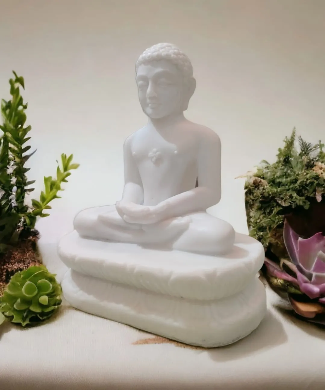 Lord Mahavir Statue for Home Temple, Office & Meditation Décor