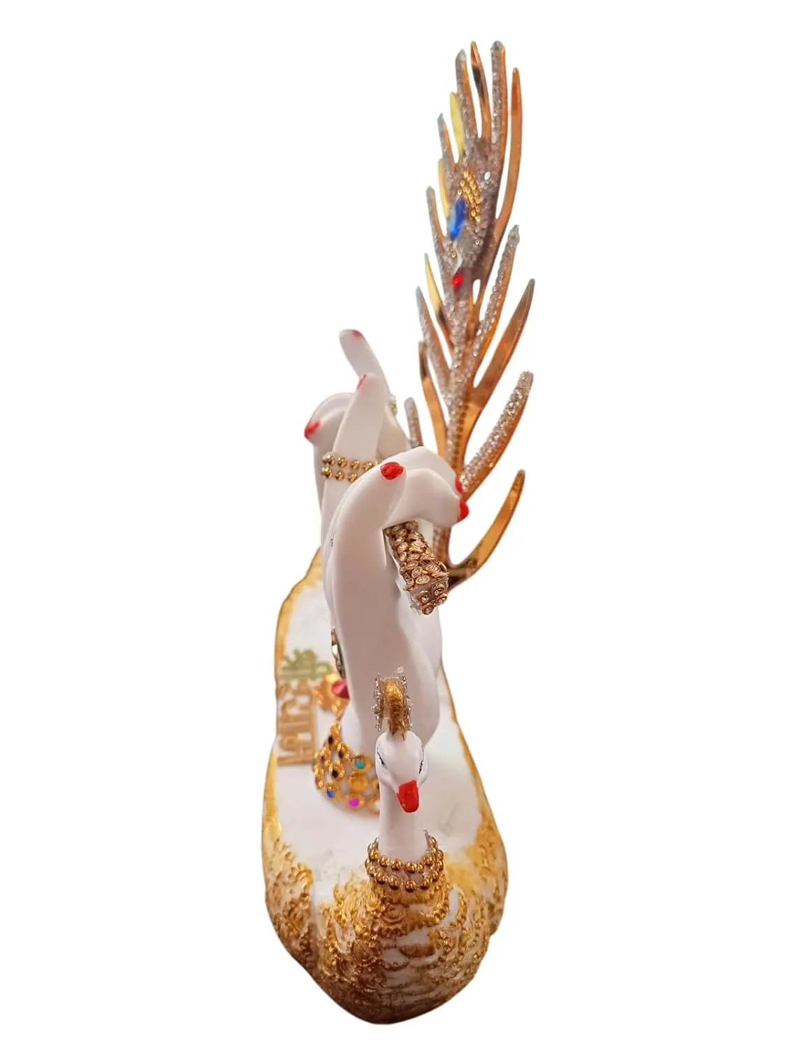 Divine Krishna Flute & Mor Pankh Statue – Religious Home Décor