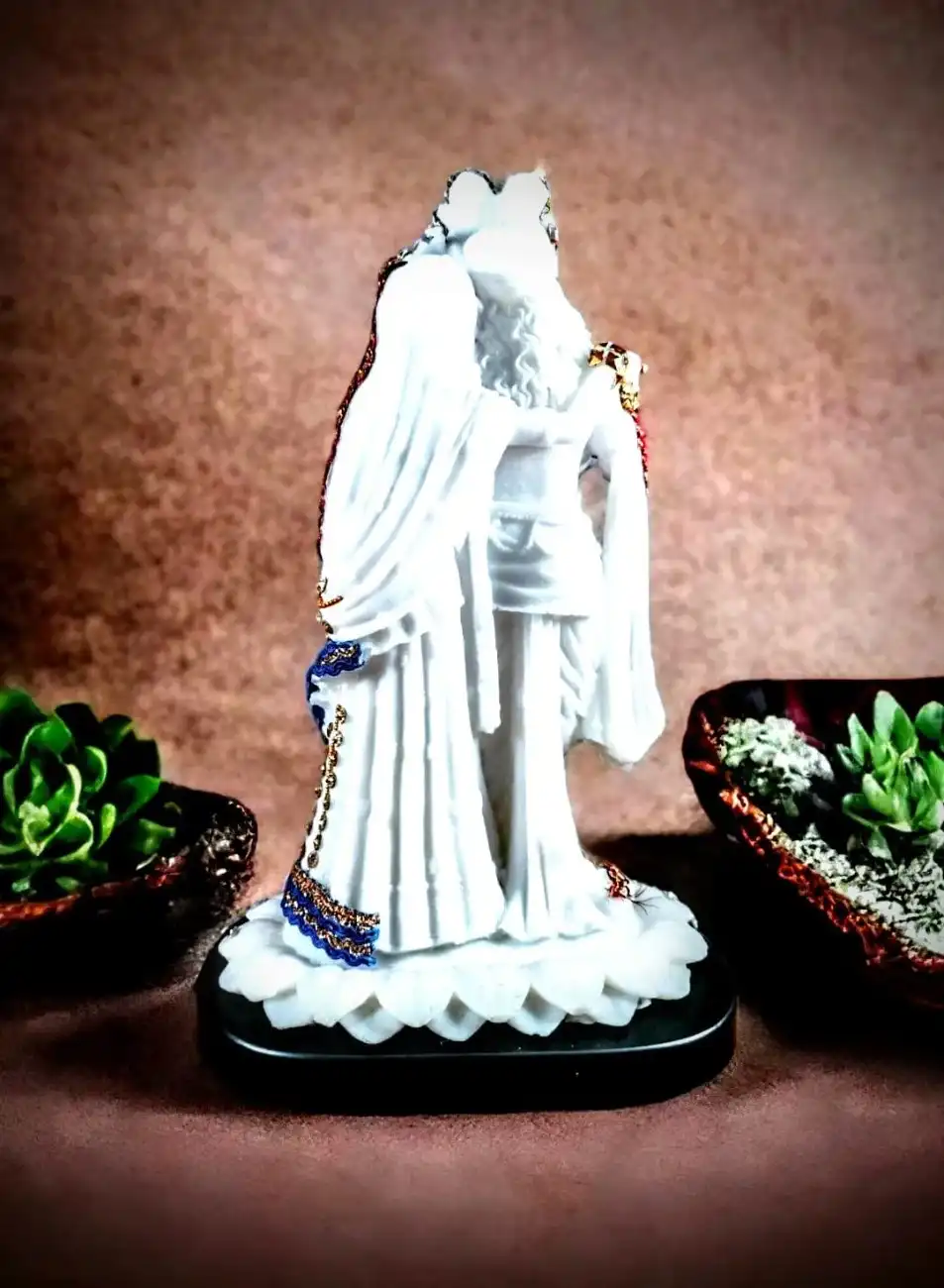 Radha Krishna Idol – Premium Marble Spiritual Showpiece for Home Decor