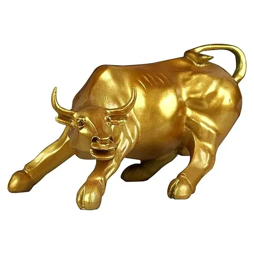 Golden Bull Showpiece – Premium Resin Ho...