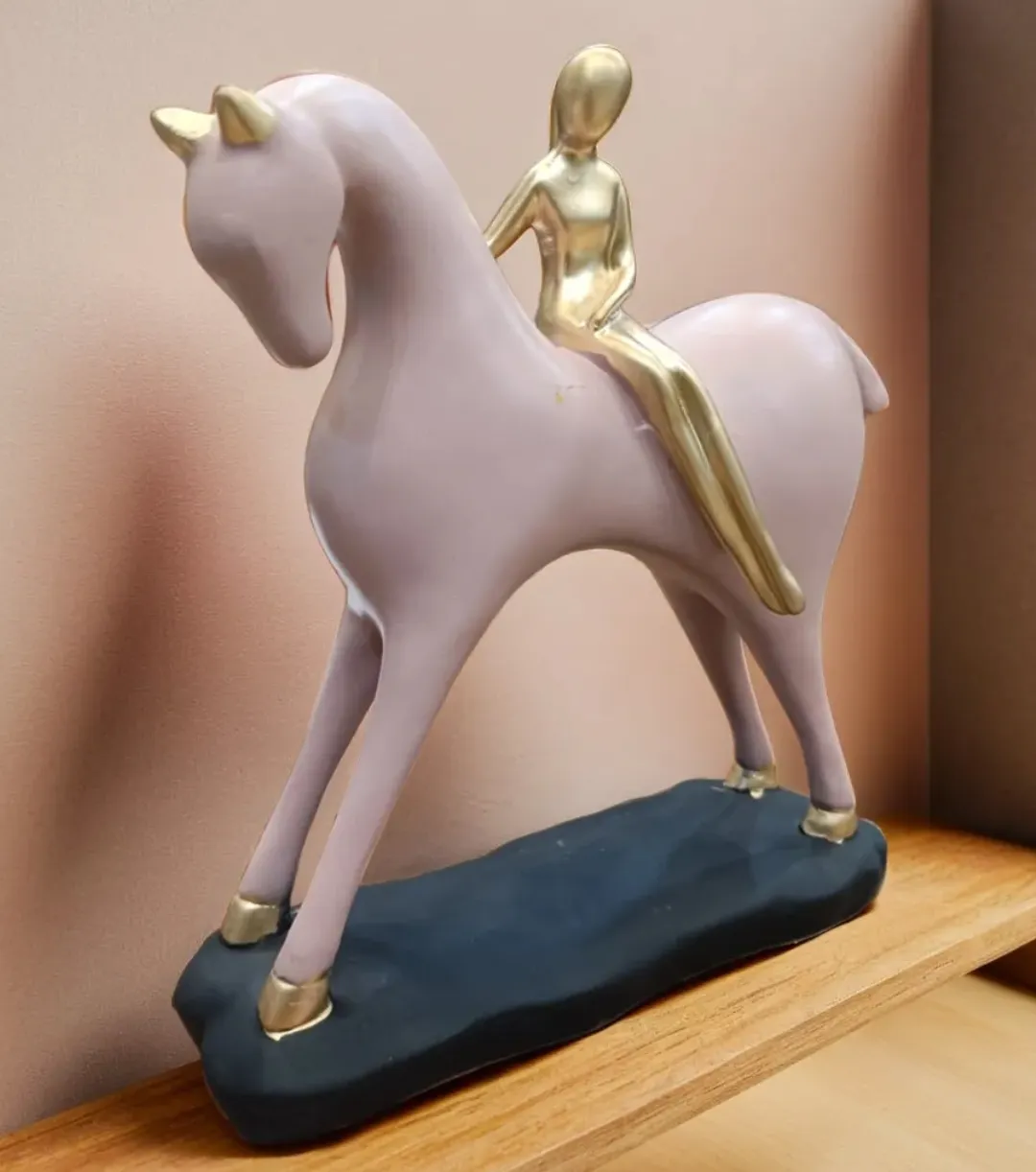 Modern Abstract Horse Rider Resin Showpiece for Home & Office Décor