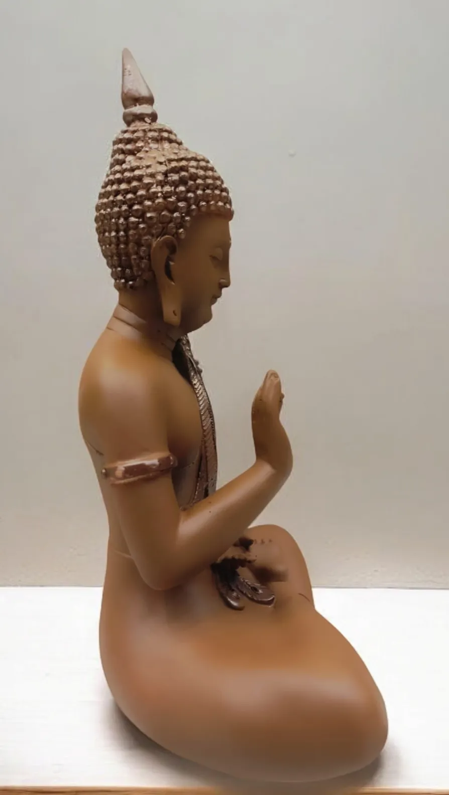 Handcrafted Buddha Statue with Peacock | Decorative Spiritual Home Décor