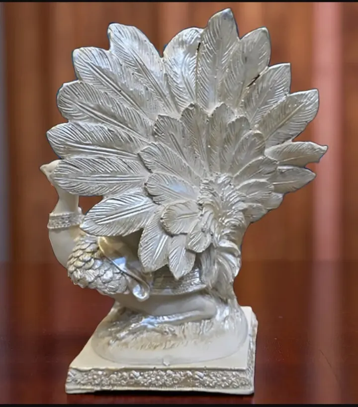 Smiling Baby Buddha with Peacock – Spiritual Resin Decorative Idol