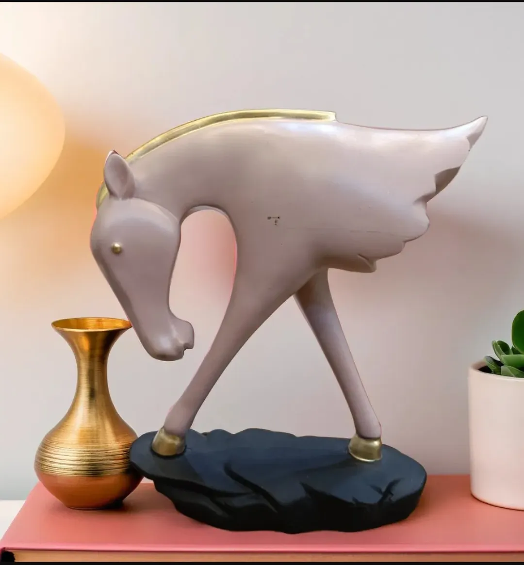 Modern Abstract Horse Resin Statue | Lux...