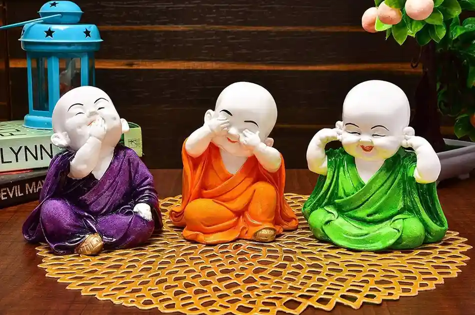 Three Wise Monks Showpiece – Decorative...